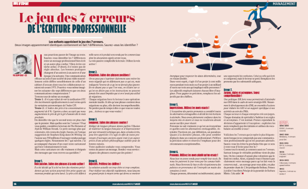 Bien écrire : le jeu des 7 erreurs de l&rsquo;écriture professionnelle